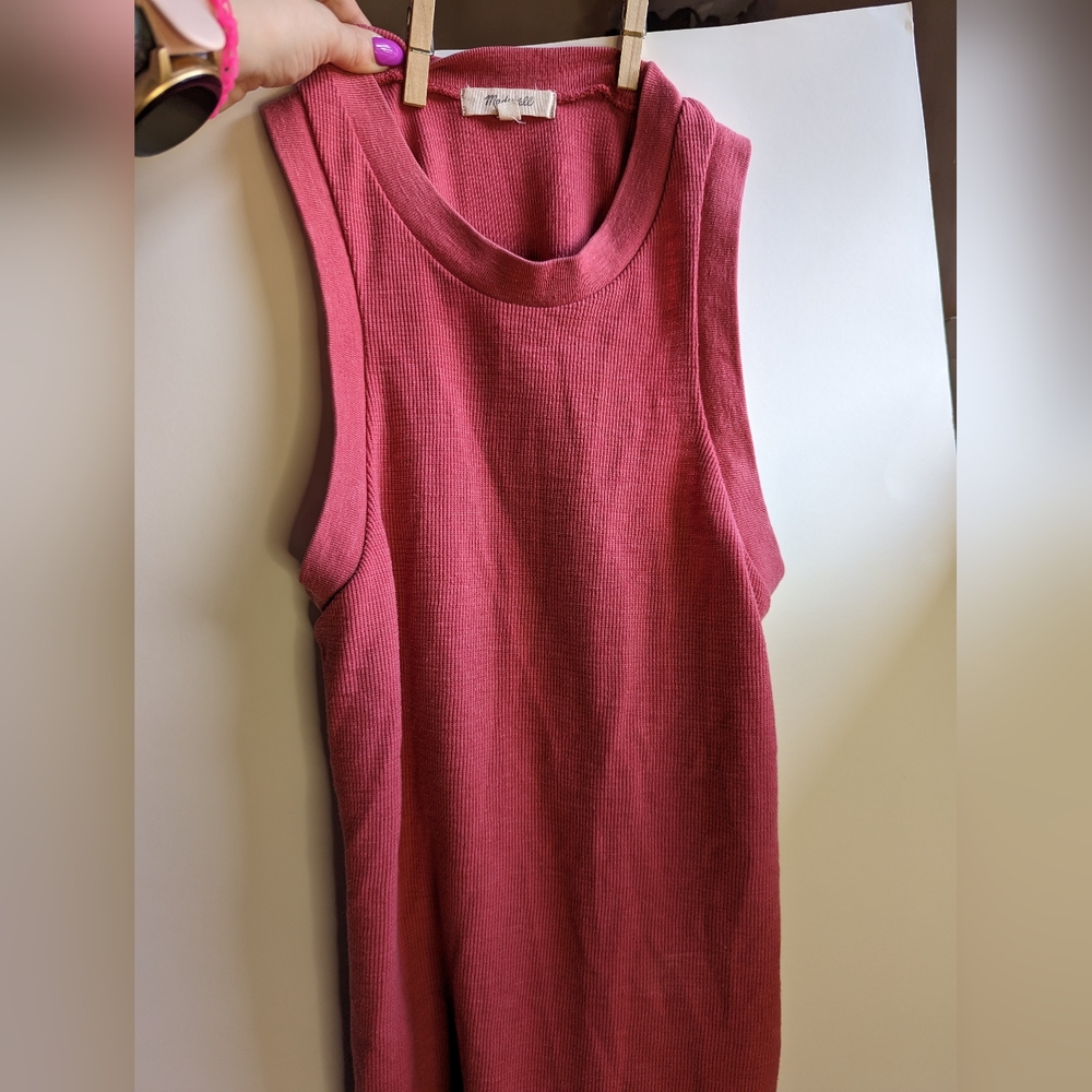 Madewell pink tank top